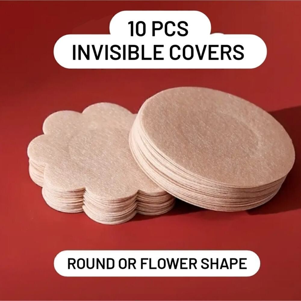 10 pcs Invisible Nipple Covers Round Shape